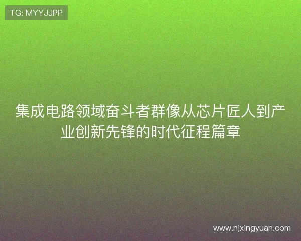 集成电路领域奋斗者群像从芯片匠人到产业创新先锋的时代征程篇章